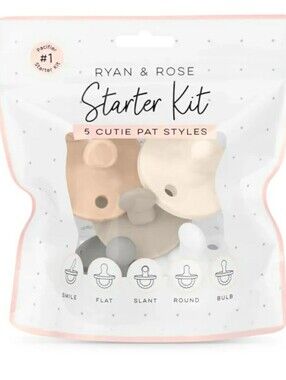 New Ryan & Rose Pacifier Paci Starter Kit Various Colors